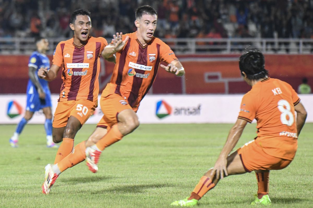 Borneo FC Lanjutkan Tren Positif, Kalahkan Persita dan Dekati Persib di Klasemen
